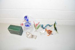 Mixed Lot: Various assorted glass animals