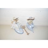 Two Lladro models of girls