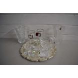 Mixed Lot: Glass wares to include Waterford Crystal teddy bear model, further Waterford Crystal