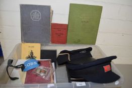 Railway interest - a mixed lot to include British Rail caps, arm badge, various rule books and other