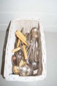 Box of various assorted cutlery