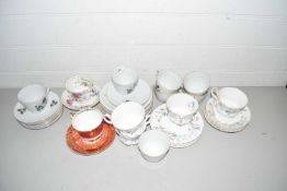 Mixed lot of tea wares to include Royal Albert Brigadoon