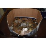 Large box of British copper coinage