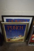 Two reproduction Punch advertising pictures