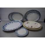 Mixed Lot: Various assorted meat plates to include Royal Doulton