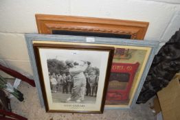 Mixed Lot: Two golfing prints and a further print, Blarney Angel (3)