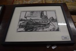 Horace Tuck (British, 20th century), "Tacking Wherry", inscribed "Photo-copy of restrike" on