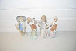 Collection of Lladro, Nao and other figures (4)