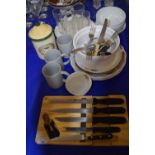 Mixed Lot: Various assorted kitchen wares, cutlery etc