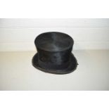 Vintage Cooksey & Co top hat, very worn condition