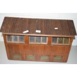 Miniature scratch built model hen house, 63cm wide