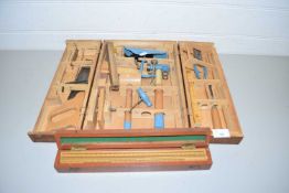 A cased junior woodworking tool set