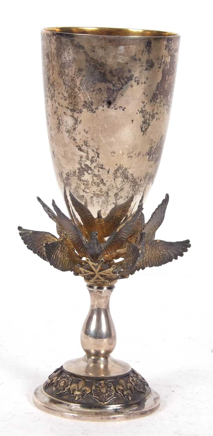 Aurum limited edition silver gilt goblet hallmarked for London 1986 produced to commemorate The - Image 4 of 7
