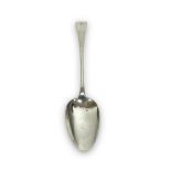 George IV basting spoon in Old English spoon bearing an initial 'D' to handle, 28cm long, London