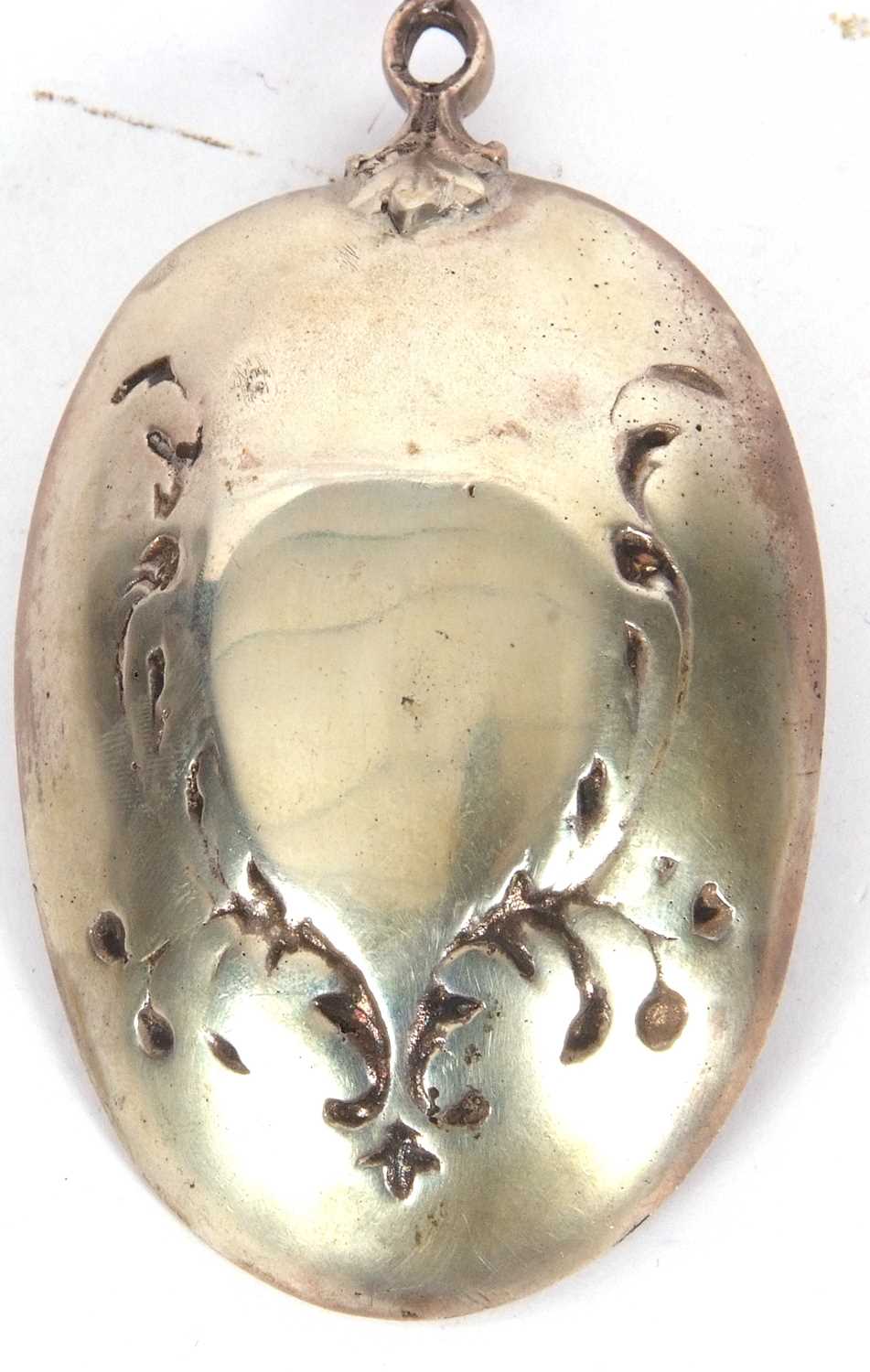 Large French antique Napoleon souvenir spoon, the terminal with a cast model figure of Napoleon - Image 6 of 8