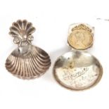 George IV caddy spoon with shell bowl and wheatsheaf handle (repaired), Birmingham 1820 by Lea & Co,