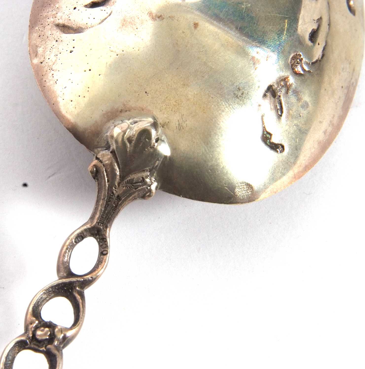 Large French antique Napoleon souvenir spoon, the terminal with a cast model figure of Napoleon - Image 8 of 8