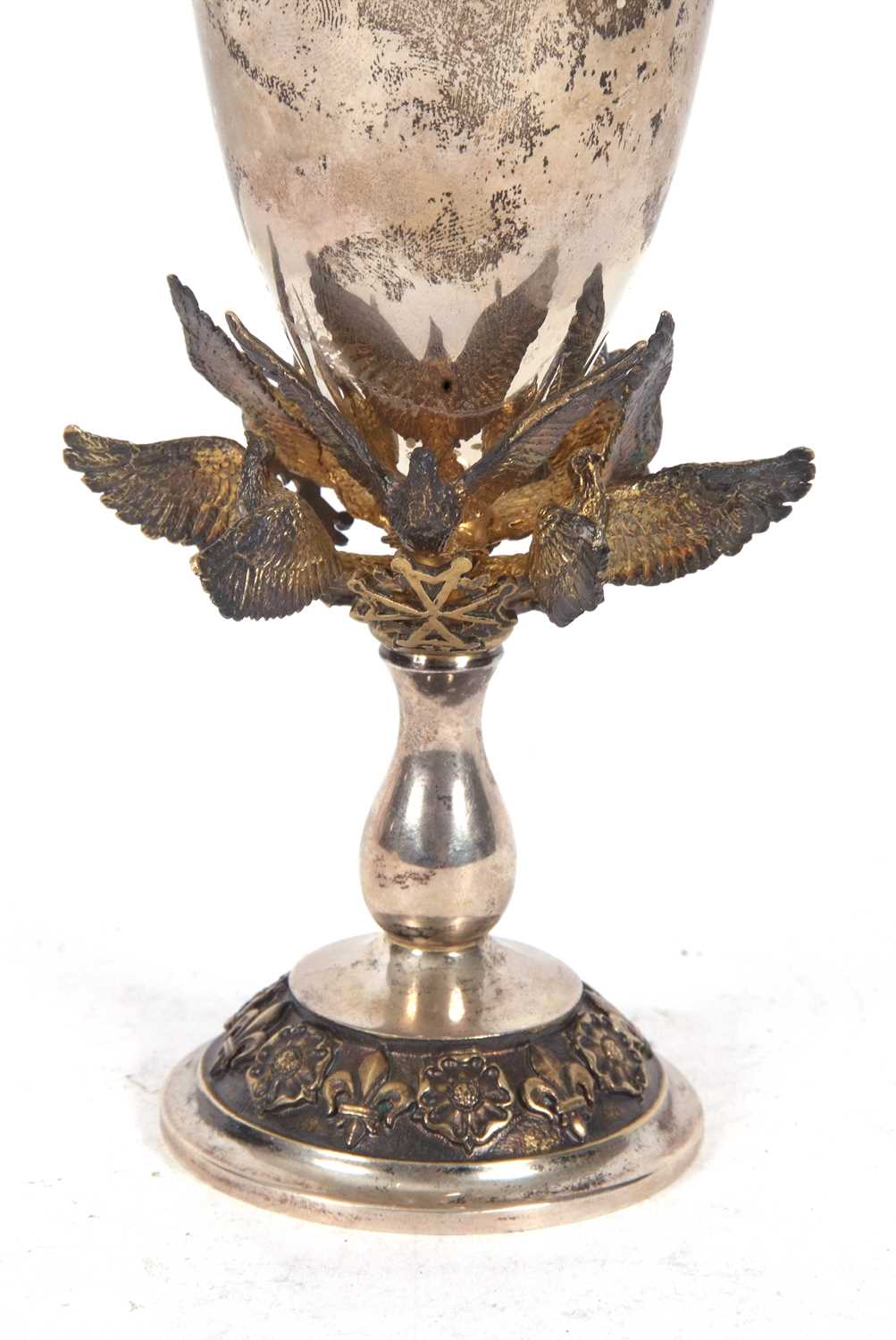 Aurum limited edition silver gilt goblet hallmarked for London 1986 produced to commemorate The - Image 7 of 7