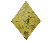 Colmans Mustard tin advertising sign