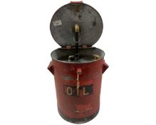 Oil bath/dispenser