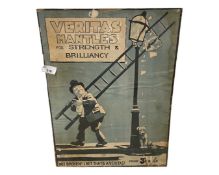 Veritas vintage trade sign, height 46 cm, width 35 cm