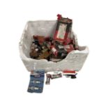 Box of mainly unused spark plugs to include Champion, Marine etc