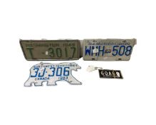 Mixed lot of Canadian number plates