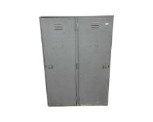 Vintage metal workshop lockers/storage