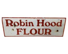 Robin Hood Flour enamel sign, width 92cm, height 30cm