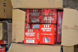 Box containing Powertrain CV boot kits