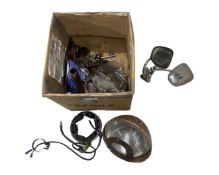 Box of motorbike parts