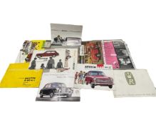 Mixed selection of various vintage Austin service manuals, sales catalogues, advertising etc to