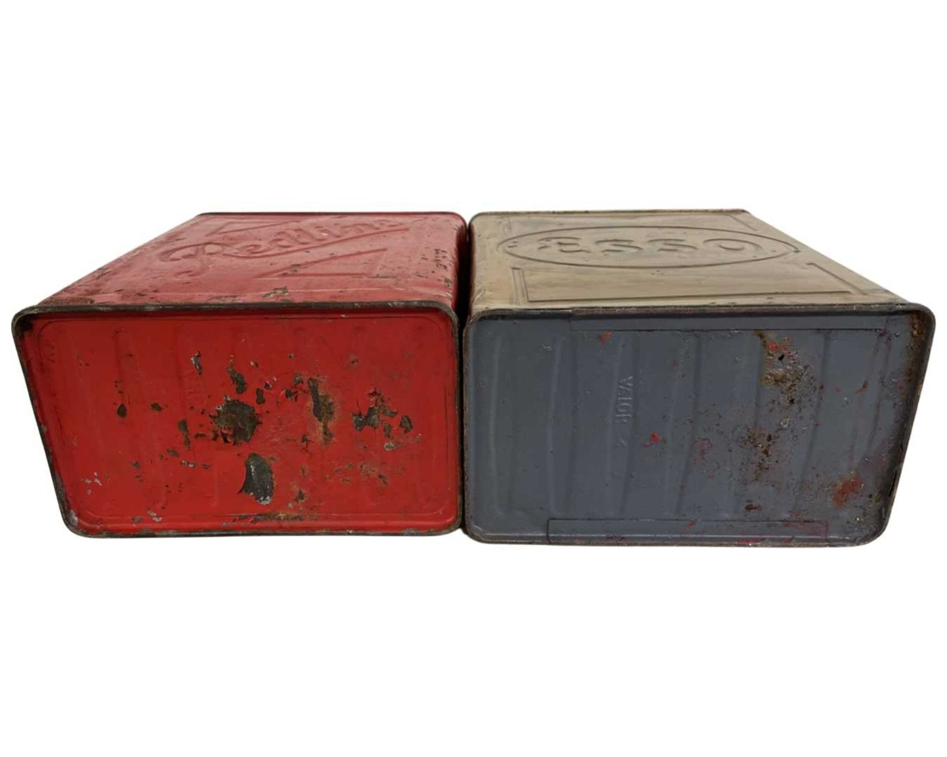 Pair of two gallon petrol cans, Esso and Red Line - Image 3 of 4