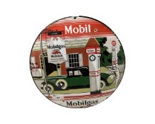 Mobil Gas enamel sign