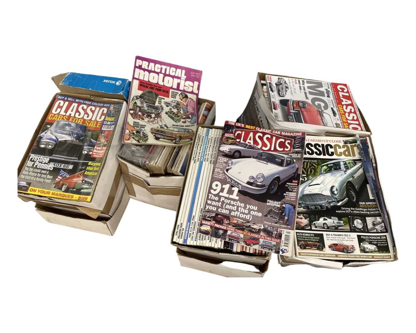 Large lot of approximately 195 Classic Car magazines including some issues from the following