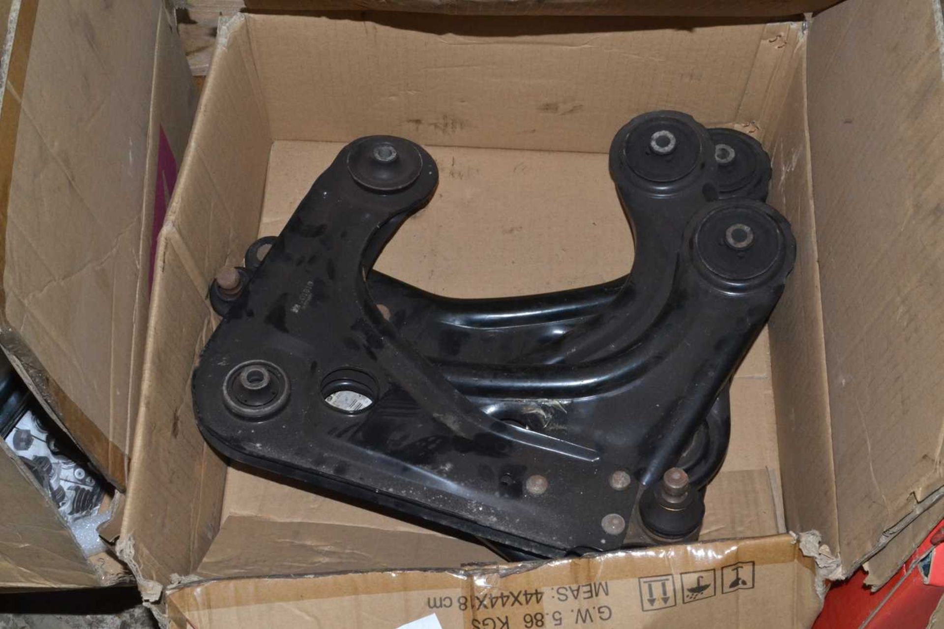 Box containing four genuine Ford left hand and right had arm assy