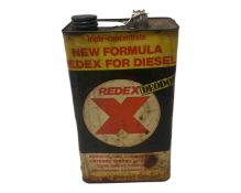 Vintage Redex X one gallon oil can