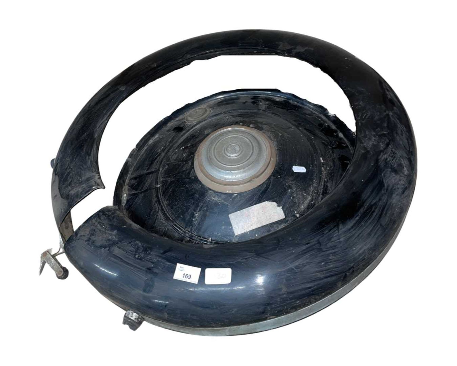 18 inch spare wheel cover, possibly 1930's for an MG etc