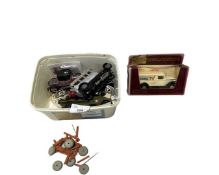 Box of various Corgi and Matchbox toy cars