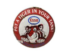 Esso Extra enamel advertising sign