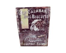 Old Calabar Dog Biscuits advertising tin sign, height 40cm, width 30cm