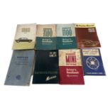 Box containing 8 Austin and Morris books and manuals