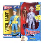 A pair of boxed Thunderbirds figurines, to include: - A Carlton/Vivid Brains talking action figure -