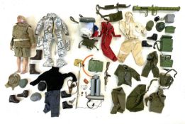 A vintage 1964 GI Joe articulated action figure with various outfits to include: - Astronaut (