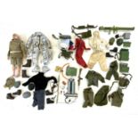 A vintage 1964 GI Joe articulated action figure with various outfits to include: - Astronaut (