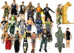 A large quantity of modern Action Man figures and accessories, to include: - 2001 Professor Gangrene