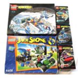 A mixed lot of early 2000s Lego Racers sets in original boxes, unchecked for completeness, to