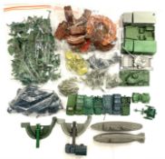 A large quantity of 1970s-1980s plastic toy soldiers, vehicles, weaponry and accesories.