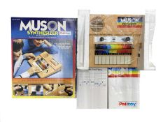 A vintage 1978 Palitoy Muson Synthesizer, in original box with instructions.