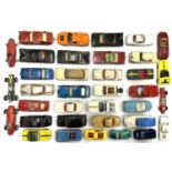 A large mixed lot of various Corgi die-cast vehicles, to include sports cars, saloons, black cabs